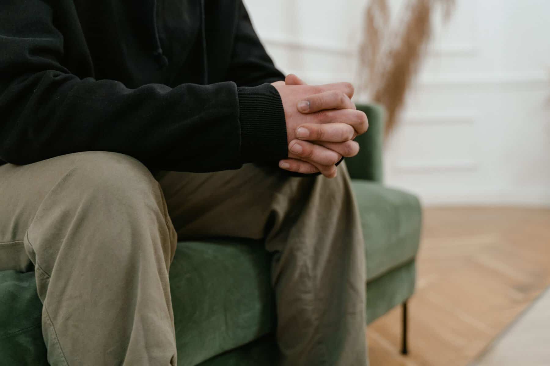 folded hands male